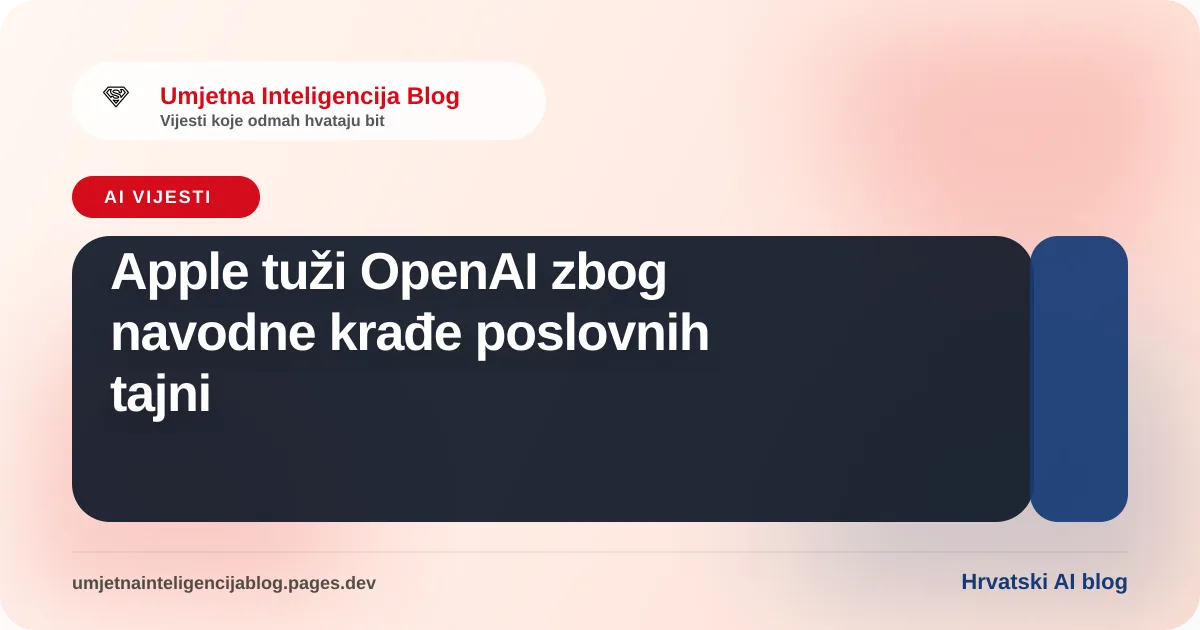 Ilustracija koja simbolizira pravni spor Applea i OpenAI-ja