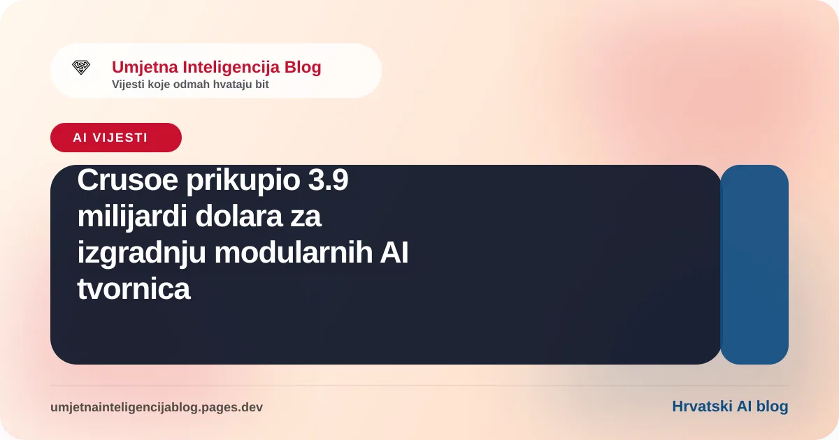 Ilustracija uz članak: Crusoe prikupio 3.9 milijardi dolara