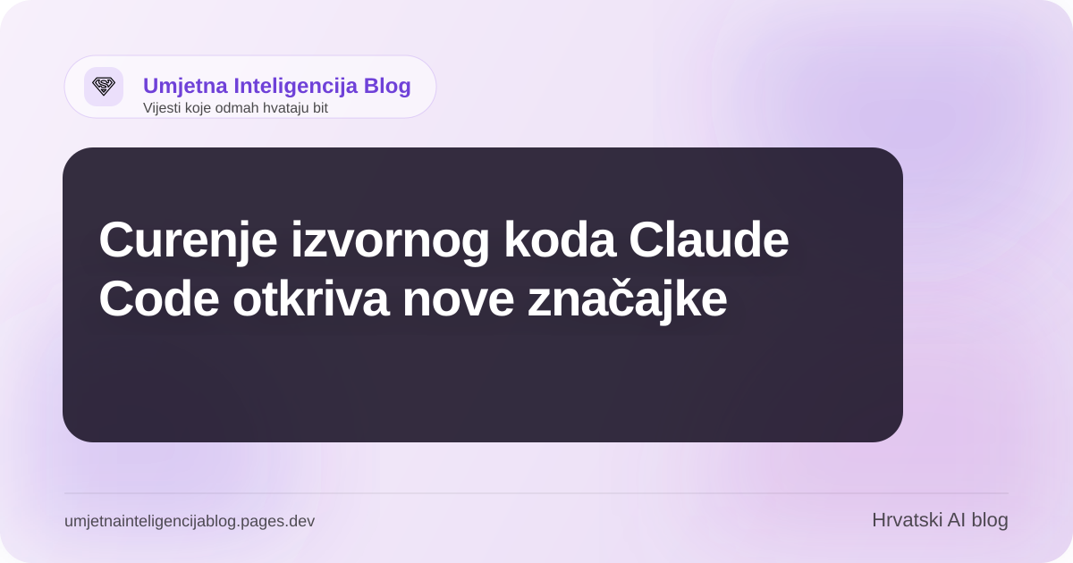 Ilustracija uz članak: Curenje izvornog koda Claude Code otkriva nove značajke