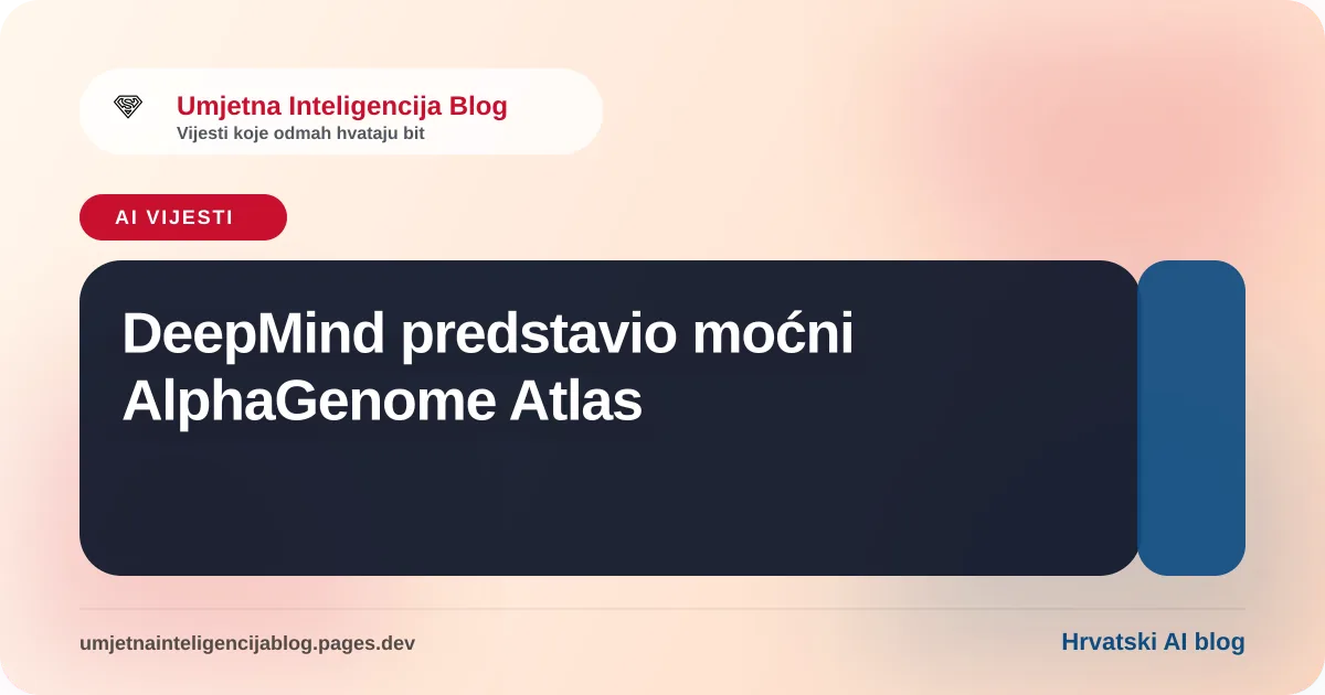 Ilustracija uz vijest o AlphaGenome Atlasu