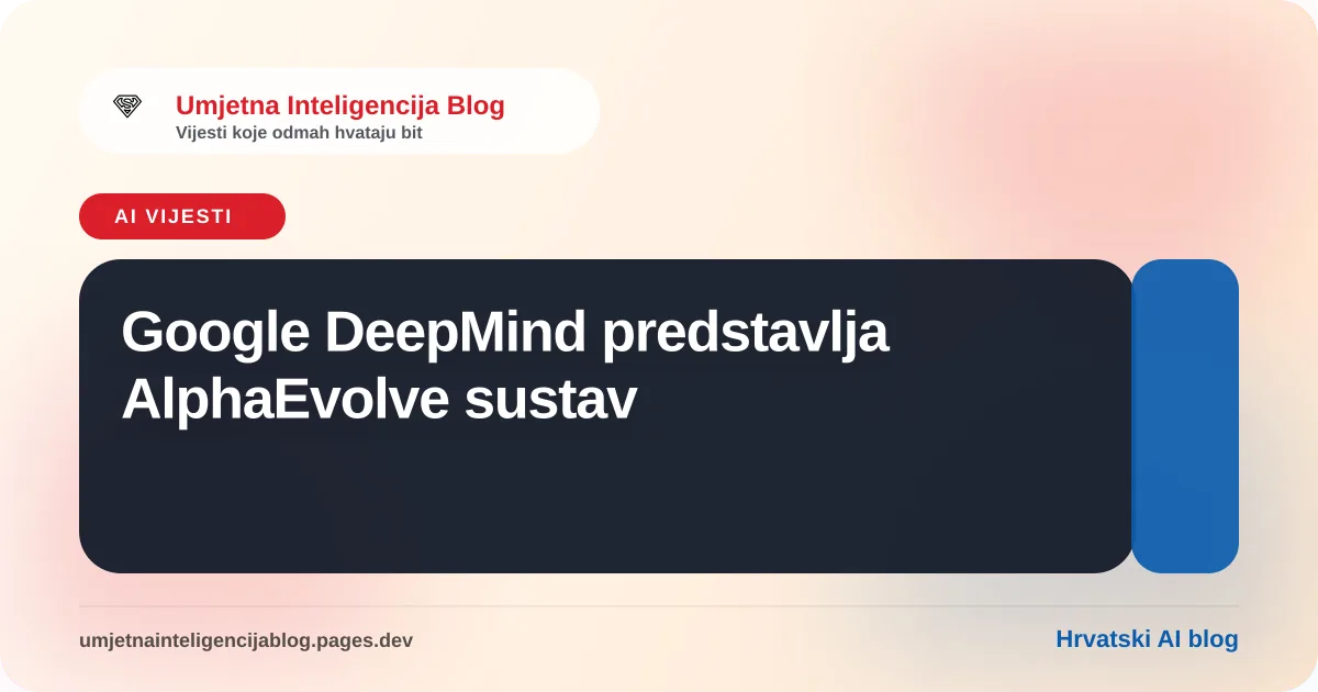 Ilustracija umjetne inteligencije koja autonomno optimizira algoritme