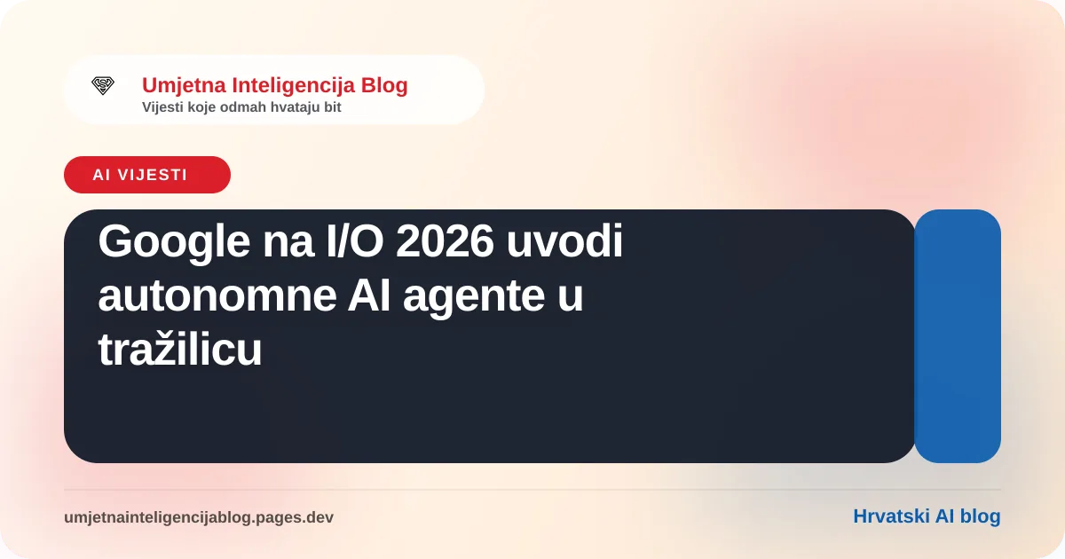 Ilustracija Google tražilice i novih autonomnih AI agenata