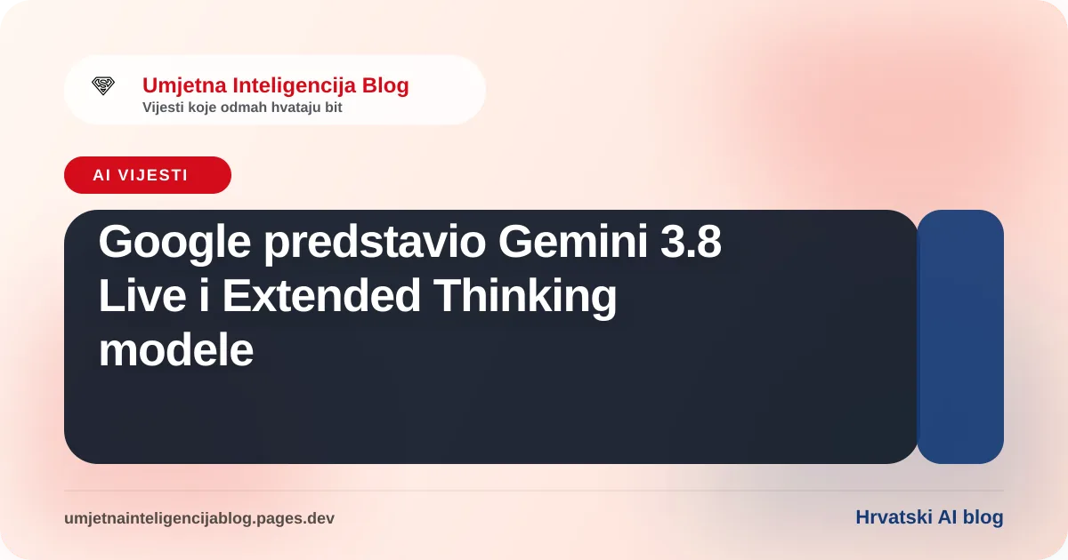 Ilustracija uz članak: Google predstavio Gemini 3.8 Live