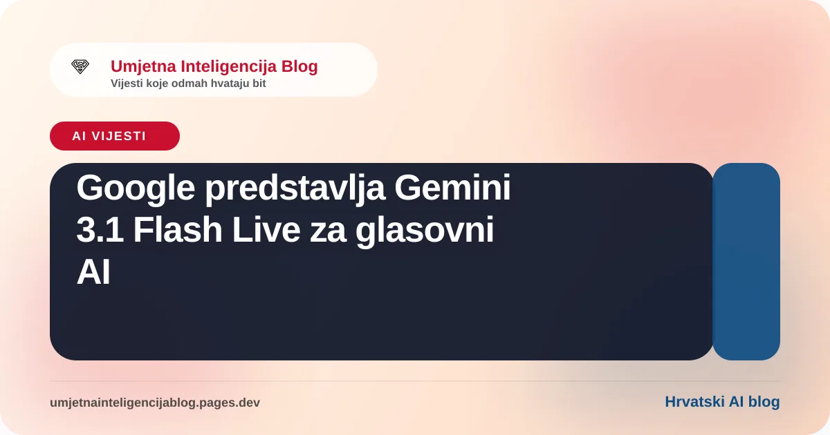 Ilustracija uz članak: Google predstavlja Gemini 3.1 Flash Live za glasovni AI