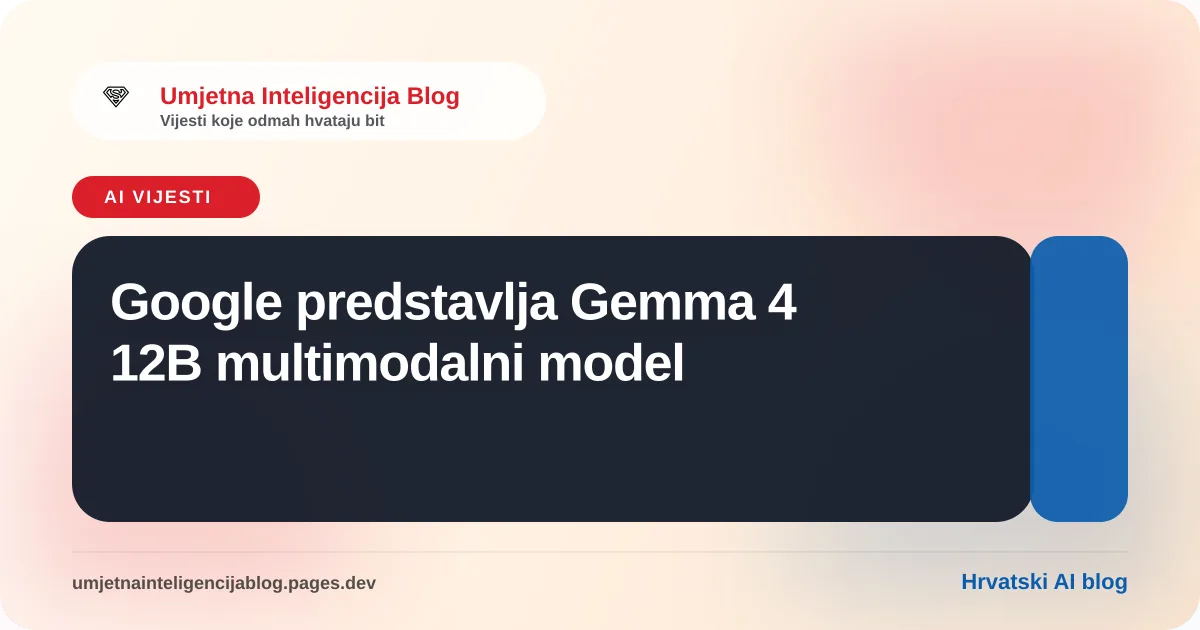 Ilustracija uz članak o Google Gemma 4 12B modelu
