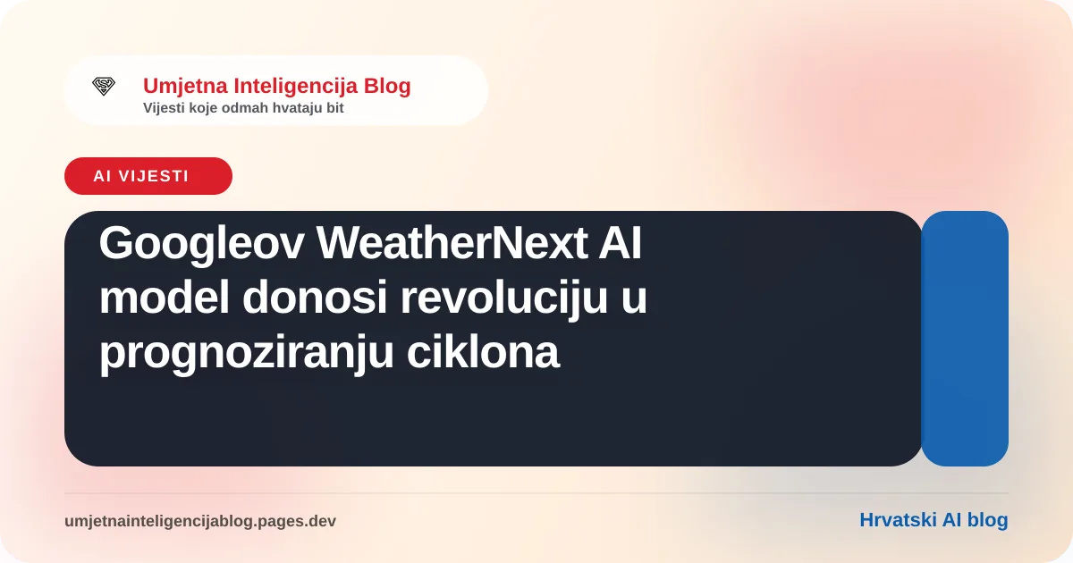 Prikaz satelitske snimke ciklona i naprednih meteoroloških podataka
