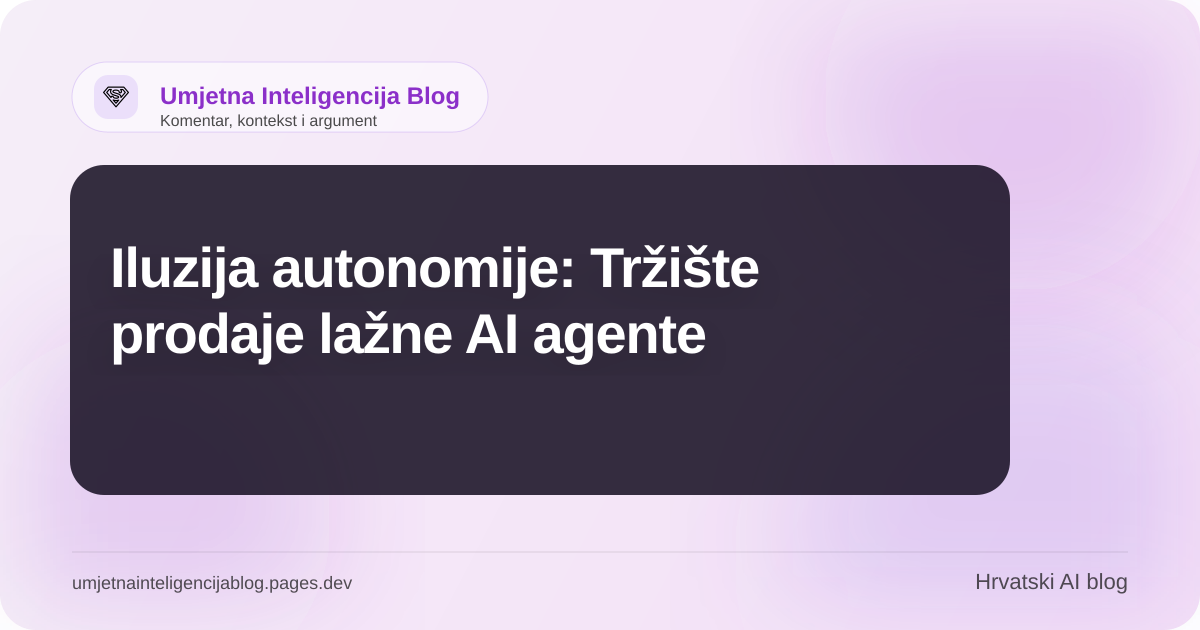 Ilustracija uz članak: Iluzija autonomije: Tržište prodaje lažne AI agente