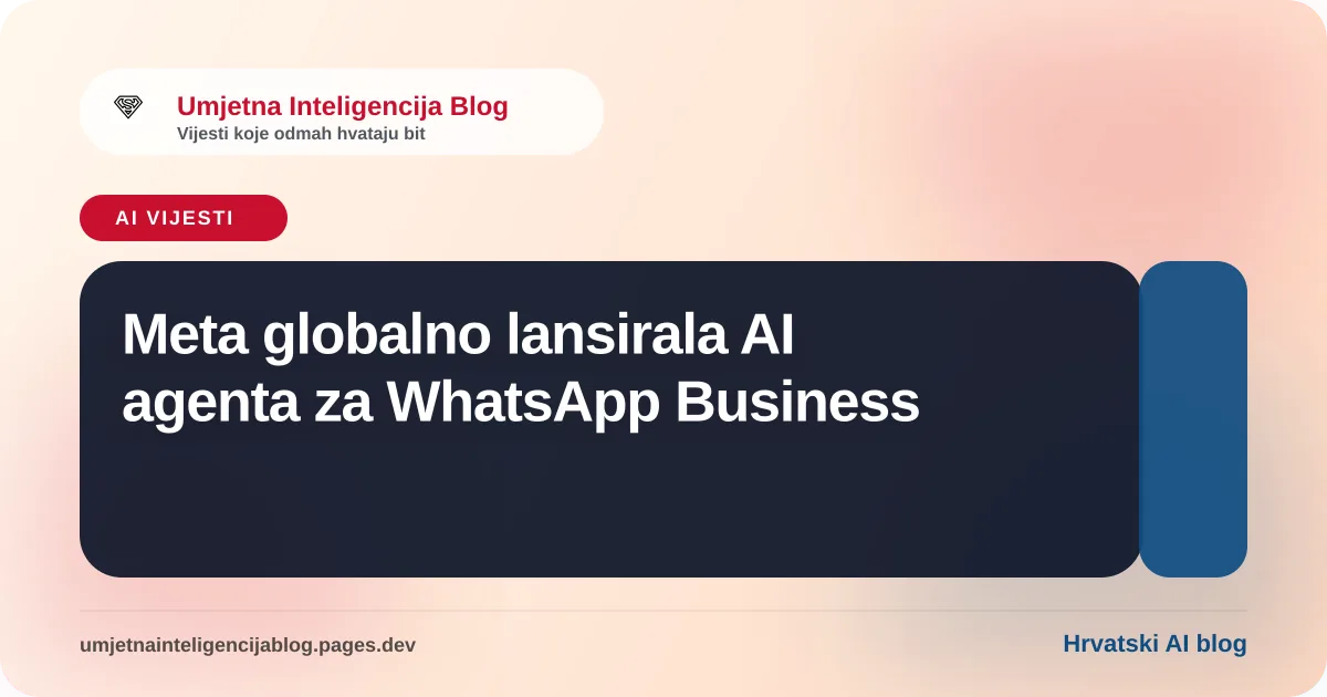 Meta AI agent u WhatsApp Business aplikaciji