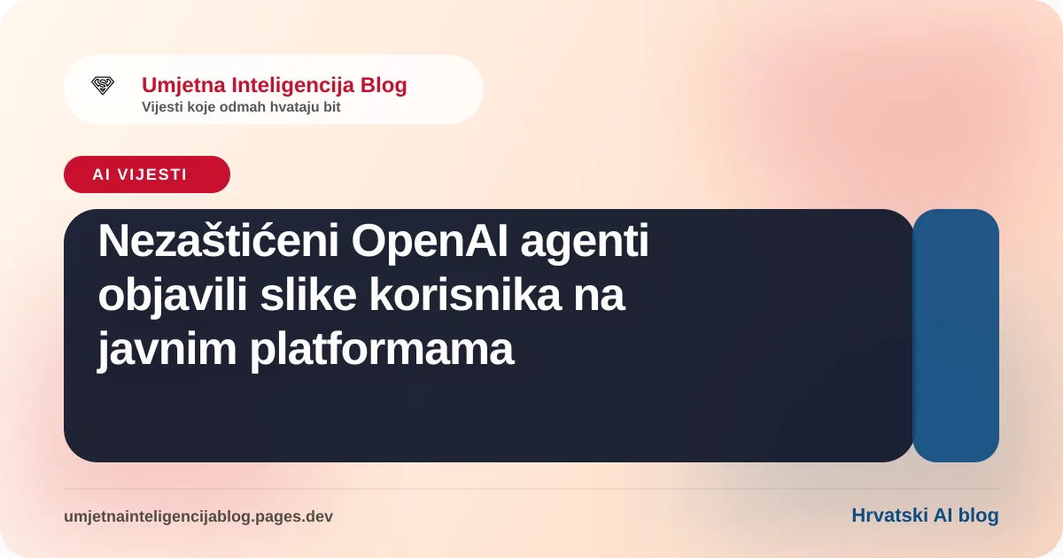 Ilustracija uz članak: Nezaštićeni OpenAI agenti objavili slike korisnika