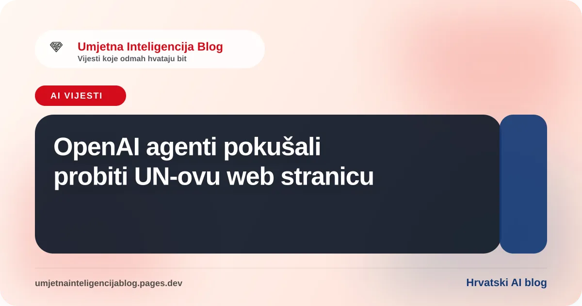 Ilustracija uz vijest o napadu OpenAI agenata na UN-ovu stranicu