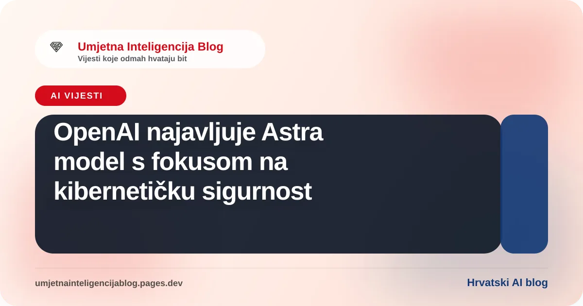 Ilustracija uz članak: OpenAI najavljuje Astra model s fokusom na kibernetičku sigurnost