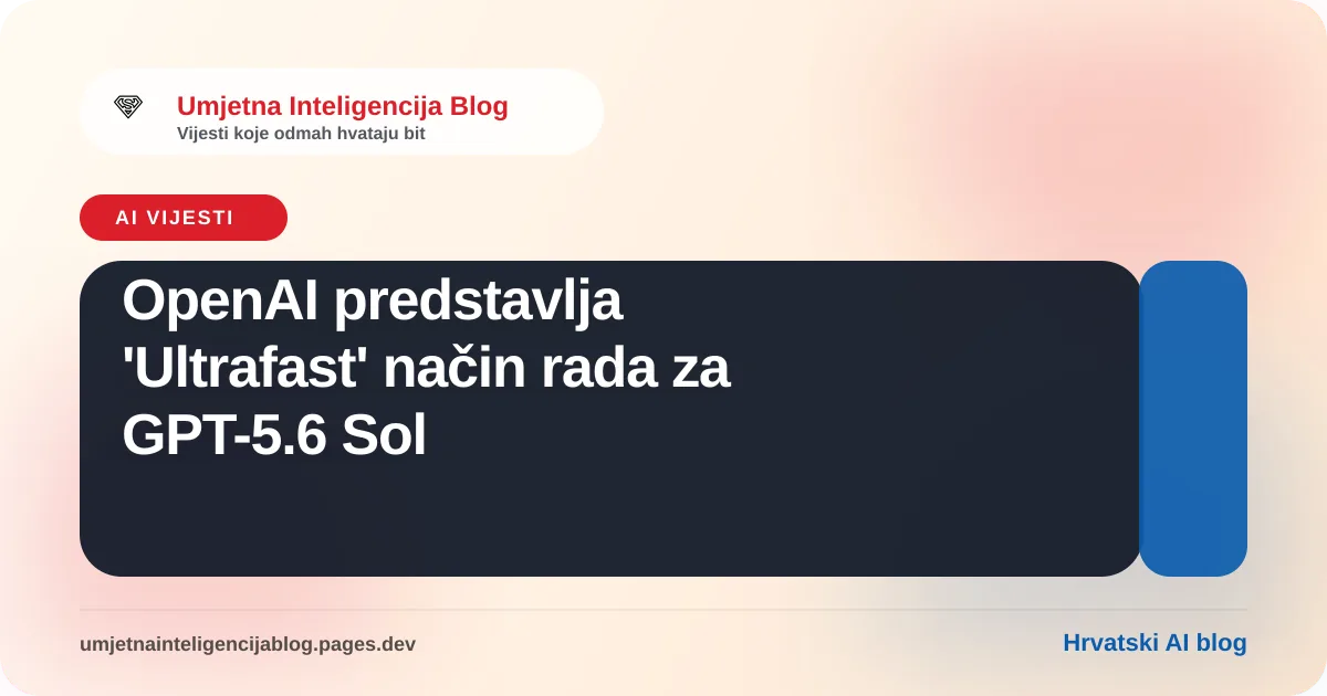 Ilustracija brzine umjetne inteligencije
