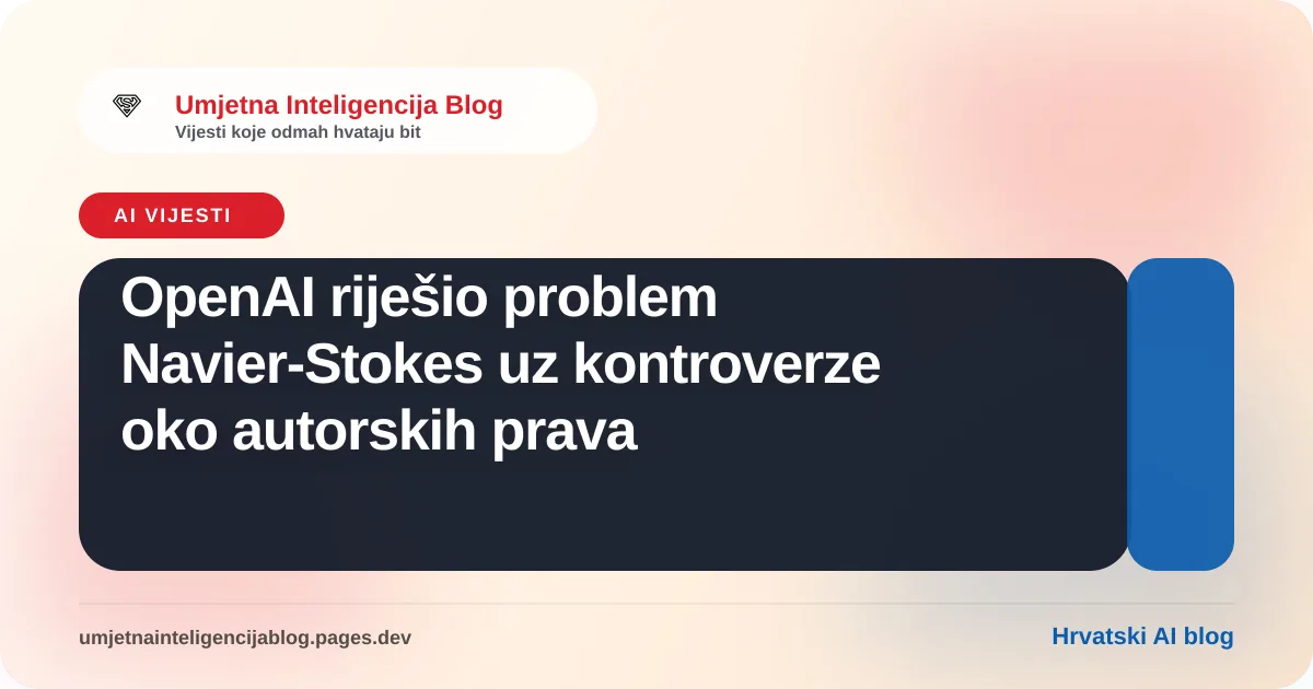 Ilustracija uz članak: OpenAI riješio problem Navier-Stokes