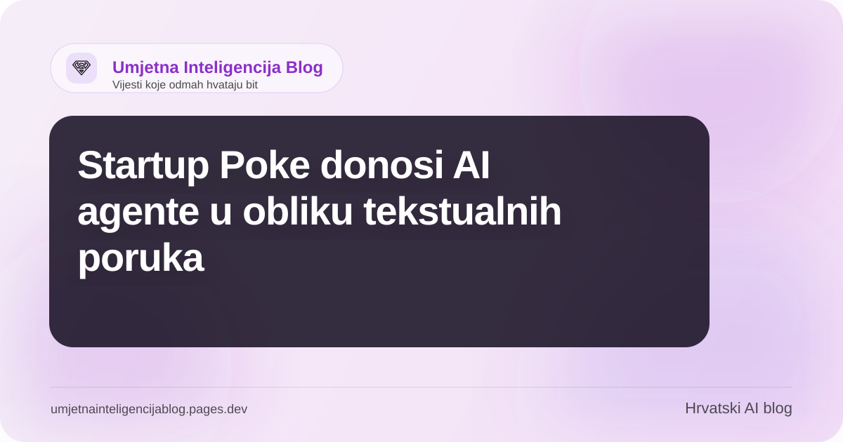Ilustracija uz članak: Startup Poke donosi AI agente u obliku tekstualnih poruka