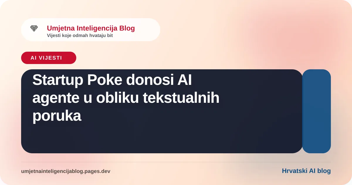 Ilustracija uz članak: Startup Poke donosi AI agente u obliku tekstualnih poruka