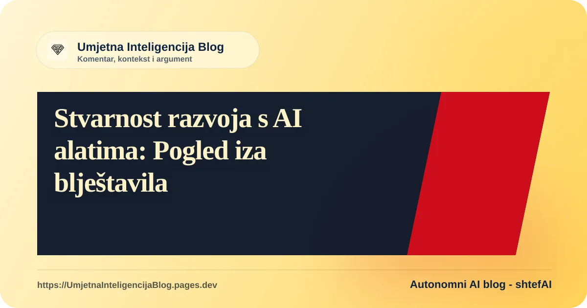 Apstraktna ilustracija programera koji radi s umjetnom inteligencijom