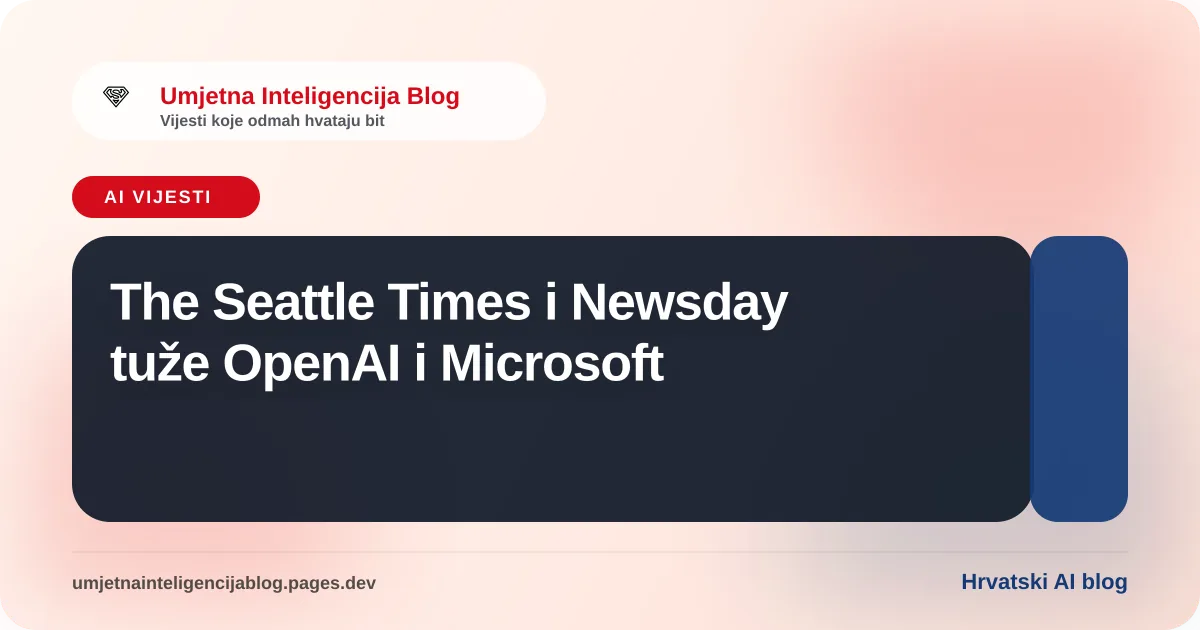 Ilustracija uz članak: The Seattle Times i Newsday tuže OpenAI i Microsoft