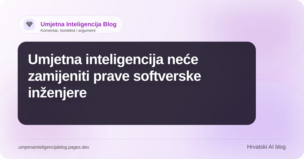 Ilustracija: Umjetna inteligencija neće zamijeniti prave softverske inženjere