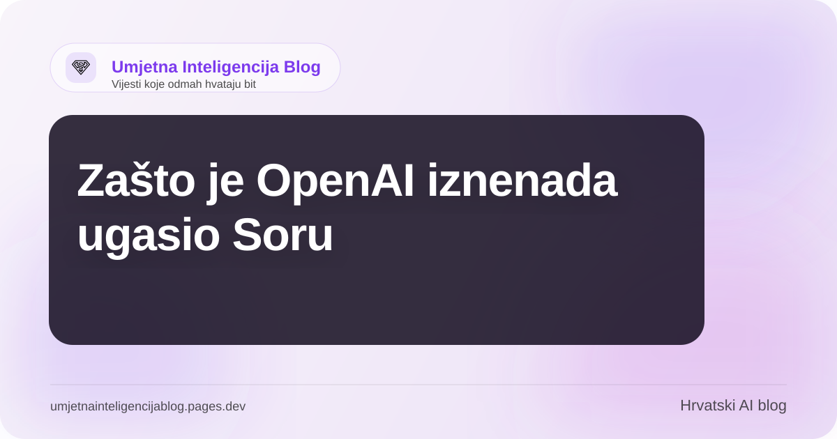 Ilustracija uz članak: Zašto je OpenAI iznenada ugasio Soru